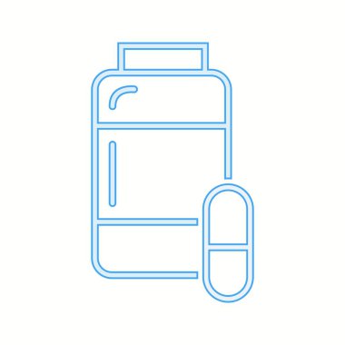 Güzel ilaçlar vektör hattı simgesi