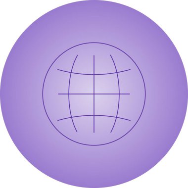 Güzel Dünya vektör satırı simgesi