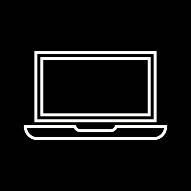 Güzel Laptop vektör satırı simgesi
