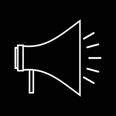 Güzel Hoparlör vektör satırı simgesi