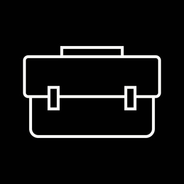 Güzel Evrak Çantası vektör satırı simgesi