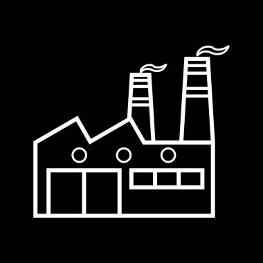 Güzel Fabrika vektör satırı simgesi