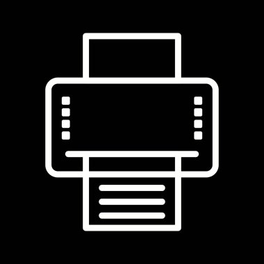 Güzel Yazıcı vektör satırı simgesi