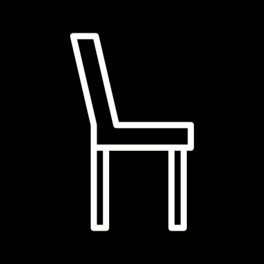 Güzel Sandalye vektör satırı simgesi