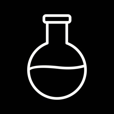 Güzel şişe vektör çizgisi simgesi