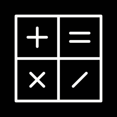 Güzel Hesap makinesi vektör satırı simgesi
