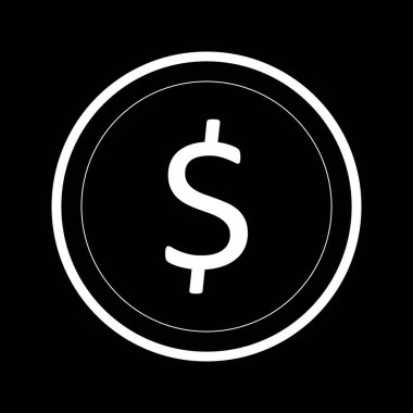 Güzel Dolar vektör satırı simgesi