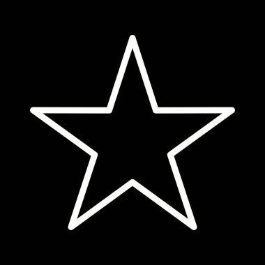 Güzel Star vektör satırı simgesi