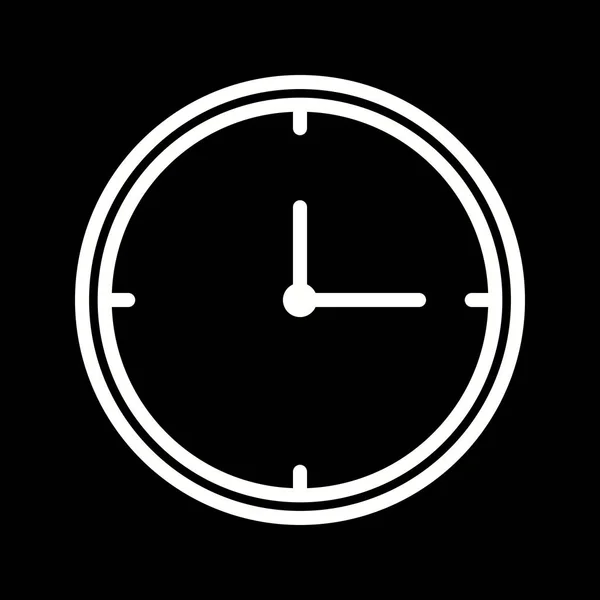 Символ векторной линии часов — стоковый вектор