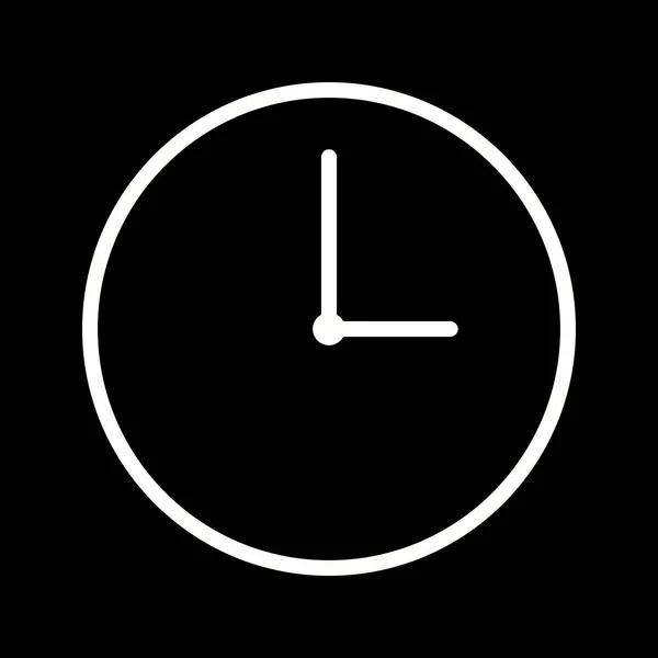 Překrásná ikona vektorové čáry hodin — Stockový vektor