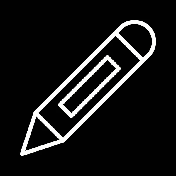 Belo ícone de linha de vetor Lápis —  Vetores de Stock