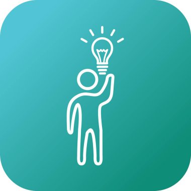 Beautiful Idea vektör satırı simgesi