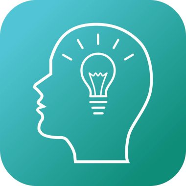 Beautiful Idea vektör satırı simgesi