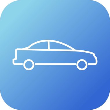 Güzel Araba vektör satırı simgesi