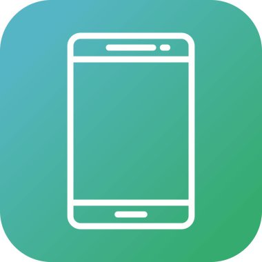 Güzel Smartphone vektör satırı simgesi