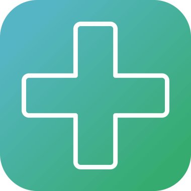 Beautiful Plus vektör satırı simgesi