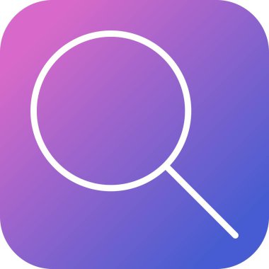 Güzel arama vektör satırı simgesi