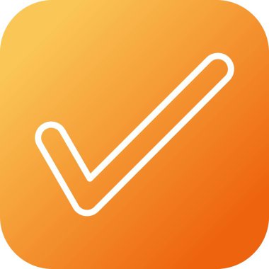 Güzel Tick vektör satırı simgesi