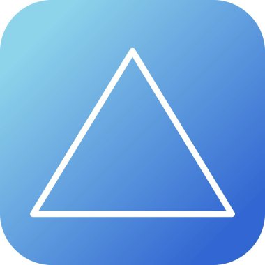 Güzel Üçgen vektör çizgi simgesi