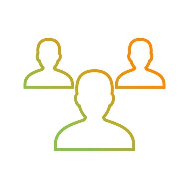 Güzel Teamwork vektör satırı simgesi