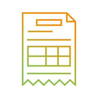 Güzel Rapor vektör satırı simgesi