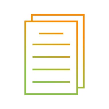 Güzel Rapor vektör satırı simgesi