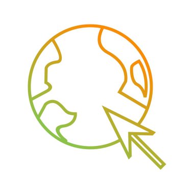 Güzel Tarayıcı vektör satırı simgesi