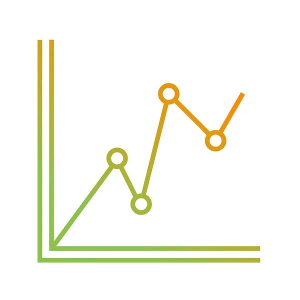 Hermoso gráfico vector icono de línea — Vector de stock