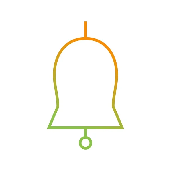 Belo ícone de linha vetorial Bell —  Vetores de Stock