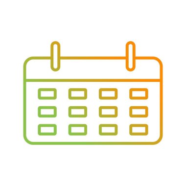 Güzel Takvim vektör satırı simgesi