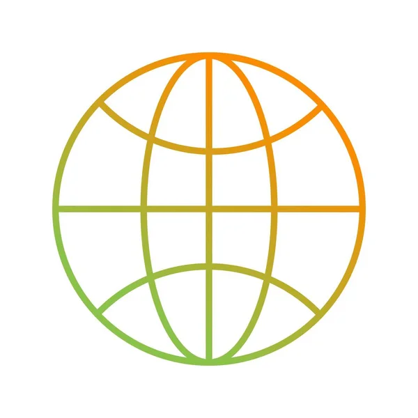 Hermoso icono de línea vectorial Mundial — Vector de stock