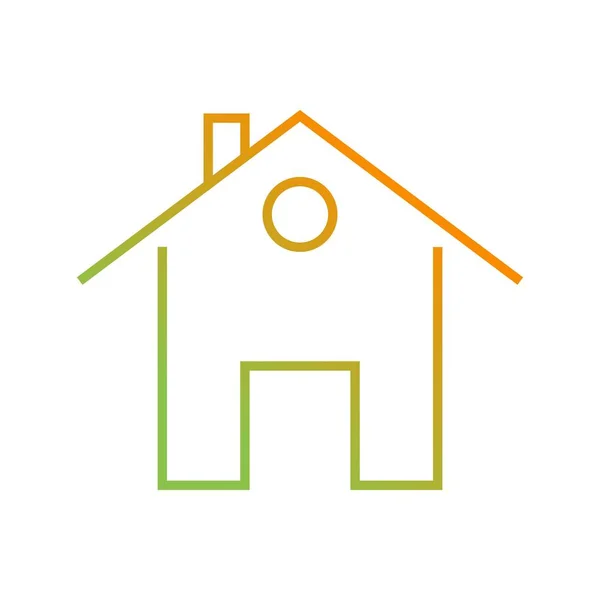 Beautiful Home vector line icon — Stock Vector