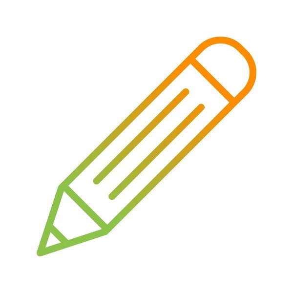 Символ векторной линии карандаша — стоковый вектор