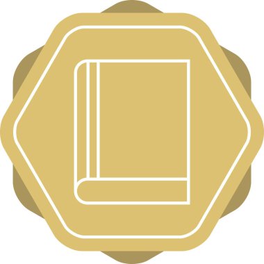 Güzel Kitap vektör satırı simgesi