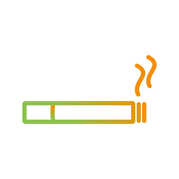 Vacker cigarett vektor linje ikon — Stock vektor