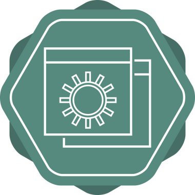 Güzel Ayarlar vektör satırı simgesi