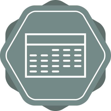 Güzel Takvim vektör satırı simgesi