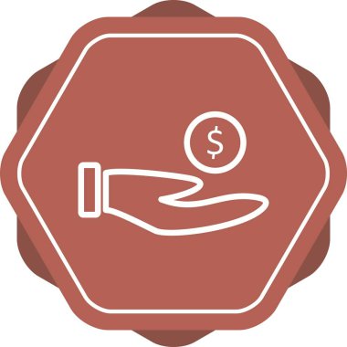 Güzel Charity vektör satırı simgesi