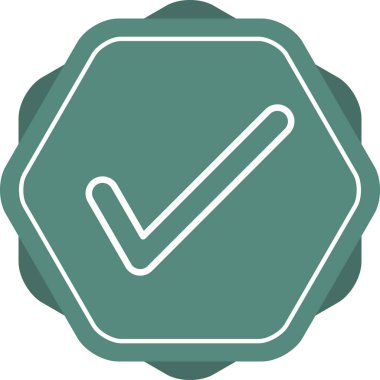 Güzel Tick vektör satırı simgesi