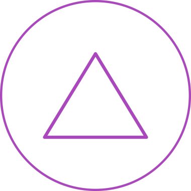 Güzel Üçgen vektör çizgi simgesi