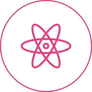 Güzel Molekül vektör satırı simgesi