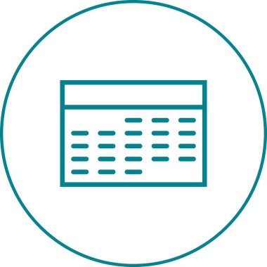 Güzel Takvim vektör satırı simgesi