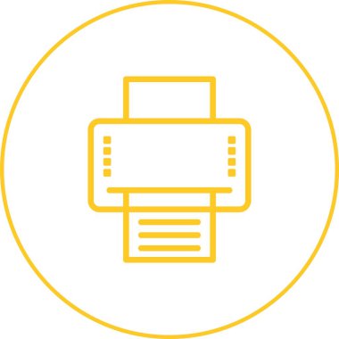 Güzel Yazıcı vektör satırı simgesi