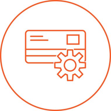 Güzel Ödeme ayarları vektör satırı simgesi