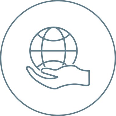 Beautiful Global el vektör satırı simgesi