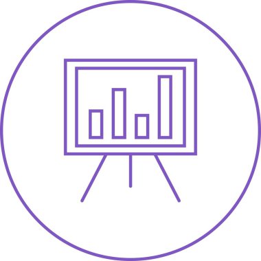 Güzel İş grafiği vektör satırı simgesi