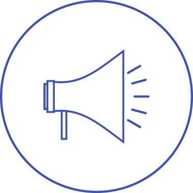 Güzel Hoparlör vektör satırı simgesi