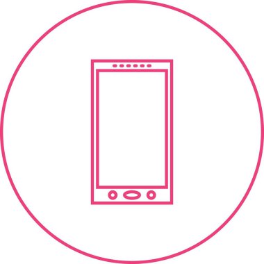 Güzel Smartphone vektör satırı simgesi