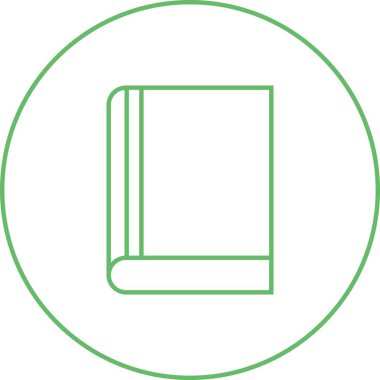 Güzel Kitap vektör satırı simgesi