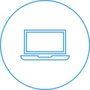 Güzel Laptop vektör satırı simgesi